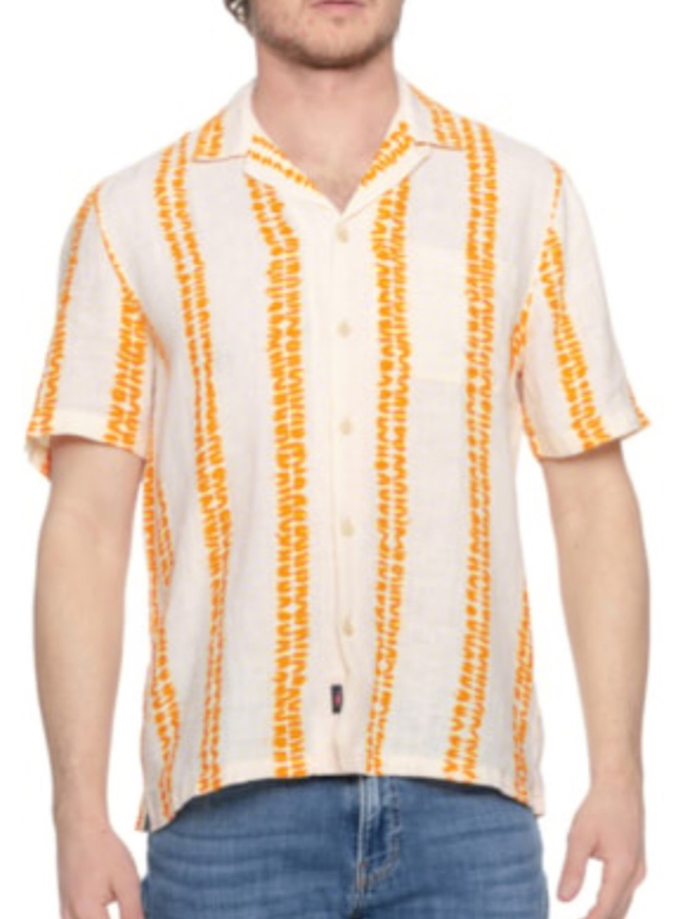 NWT Faherty Palma Shirt - Linen Short Sleeve Button Down Sz Large Summer Vibes